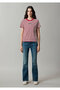 Logo Printed Striped Red T-Shirt Regular Fit / Normal Cut 1614397-91112 - 5
