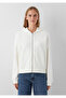 Hooded Ecru Basic Sweatshirt 1S10570-83043 - 3