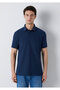 Navy Blue Polo T-Shirt Regular Fit / Normal Cut 0613548-70490 - 3
