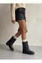 Celeste Flora Women's Short Boots 00121808 Black Leather - 2
