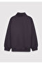 Jeans Printed Zippered Anthracite Sweatshirt 7S10192-70087 - 3