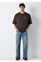 Patch Logo Embroidered Brown T-Shirt Oversize / Wide Cut 0613503-70219 - 2