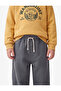 Balon Form Sweatpants with Lion Embroidery and Pocket Detail, Embossed - 2