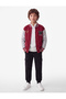 Embroidered Pocketed Cotton V-Neck Long Sleeve College Jacket