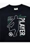 Long Sleeve Crew Neck Three Thread Raised Print Sweatshirt - 4