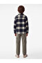 Buttoned Long Sleeve Plaid Lumberjack Shirt with Pockets - 3
