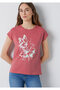 Butterfly Printed Pink T-Shirt Regular Fit / Normal Cut 1614148-71102