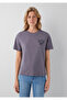Butterfly Printed Purple T-Shirt Regular Fit / Normal Cut 1614161-87828 - 4