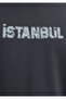 Istanbul Printed Anthracite T-Shirt Loose Fit / Comfortable Cut 0613593-80106 - 8