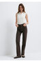 Sky Sky Classic Denim Dark Brown Gabardine Trousers 1010627-A3931 - 3