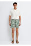 Printed Green Swim Shorts 0912336-71880 - 3