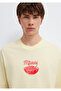 Printed Yellow T-Shirt. Oversize / Wide Cut 0613373-89143 - 7