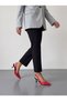 Carina Aria Women's Pointed Toe Open Back Thin Heeled Shoes 0012301 3D Printed Red - 2