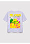 Grape Printed Purple T-Shirt Loose Fit / Comfortable Fit 7610433-70523 - 4