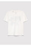 Mickey Mouse Printed Ecru T-Shirt Loose Fit / Comfortable Loose Cut 7610419-70057 - 3