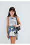 Seashell Printed Purple Tank Top Fitted / Body-Fitting Cut 7610443-91486 - 2