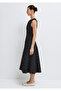 Linen Blend Polka Dot Dress 1310877-91525 - 4