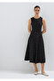 Linen Blend Polka Dot Dress 1310877-91525 - 2