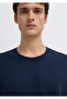 Mvjns Printed Navy Blue Interlock T-Shirt Boxy Fit 0613306-82318 - 6