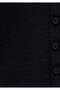 Button Detailed Black Long Sleeve T-Shirt Slim Fit / Narrow Cut 1613652-80022 - 6