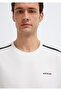 Black Shoulder Detailed Ecru T-Shirt Regular Fit / Normal Cut 0612689-70057 - 6
