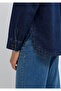 Collar Detailed Dark Shirt Loose Fit / Relaxed Fit 1211536-91447 - 8