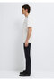 Black Shoulder Detailed Ecru T-Shirt Regular Fit / Normal Cut 0612689-70057 - 4