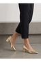 Mira Serena Women's Heeled Shoes 00126150 Gold Croco - 2