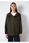 Hooded Khaki Jacket Loose Fit / Relaxed Fit 1110014-90707 - 4
