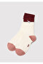 Elephant Detailed Ecru Socks 1912831-30757