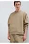Crew Neck Beige Sweatshirt 0S10550-70362 - 3