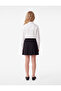 Long Sleeve Classic Collar Ribbon and Pearl Cotton Poplin Shirt - 4