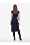 Slim Fit Tie-Neck Sleeveless Midi Dress - 4