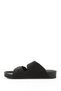 BLACK Women's Daily Slippers with Heart Buckle 34048 - 5
