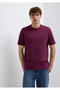 Pocket Detailed Purple Basic T-Shirt Loose Fit / Comfortable Cut 066248-70670 - 2
