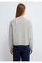 Crew Neck Gray Sweater Loose Fit / Relaxed Fit 1710844-80196 - 6