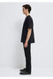 Black Basic T-Shirt Loose Fit / Comfortable Cut 0612731-900 - 4
