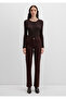 New York Brown Gabardine Trousers 101441-91340 - 3