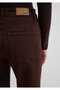 New York Brown Gabardine Trousers 101441-91340 - 7