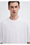 Crew Neck White Basic T-Shirt Oversize / Wide Cut 0613113-620 - 8