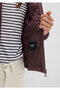 Water Repellent D Mock Neck Purple Inflatable Coat 110698-70260 - 7
