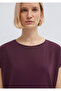 Liyosel Blended Purple Basic T-Shirt Loose Fit / Relaxed Comfortable Cut 167245-70421 - 7