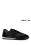 Women's Black Rubber Laced Genuine Leather Sneaker