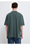Logo Printed Green Basic T-Shirt Loose Fit / Comfortable Cut 0613093-71598 - 6