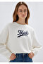 Logo Printed Ecru Sweatshirt 1S10419-80194 - 2