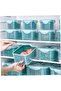 5-Piece Blue PP Fruit and Vegetable Drain Baskets,Deformation Resistant Kitchen Storage Strainers - 8