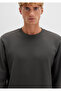 Crew Neck Anthracite Sweatshirt 0S10421-70090 - 6
