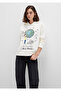 Rick and Morty Printed Ecru Sweatshirt 1S10468-80194