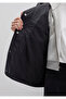 Hooded Quilted Black Jacket Loose Fit / Relaxed Fit 1110460-900 - 7