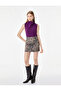 Floral and Stoned Regular Fit Viscose Blended Stand Collar Sleeveless Knitwear Undershirt